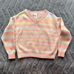 Vibrant Striped Kids Sweater